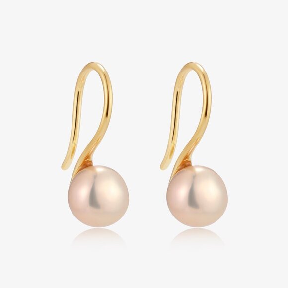Simple High Heel Design Fresh Water Pearl Earrings - Picture 2 of 3